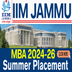 IIM Jammu Summer Placement 2024-26 Records 1.36% Rise in Average Stipend; BFSI Dominates with 41% Offers